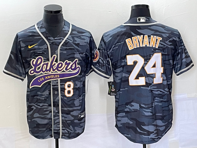 Men Los Angeles Lakers #24 Bryant camo 2023 NBA Jersey style 2->chicago blackhawks->NHL Jersey